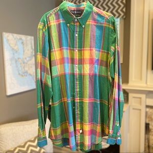 Men’s Vintage Ralph Lauren Plaid Button Down